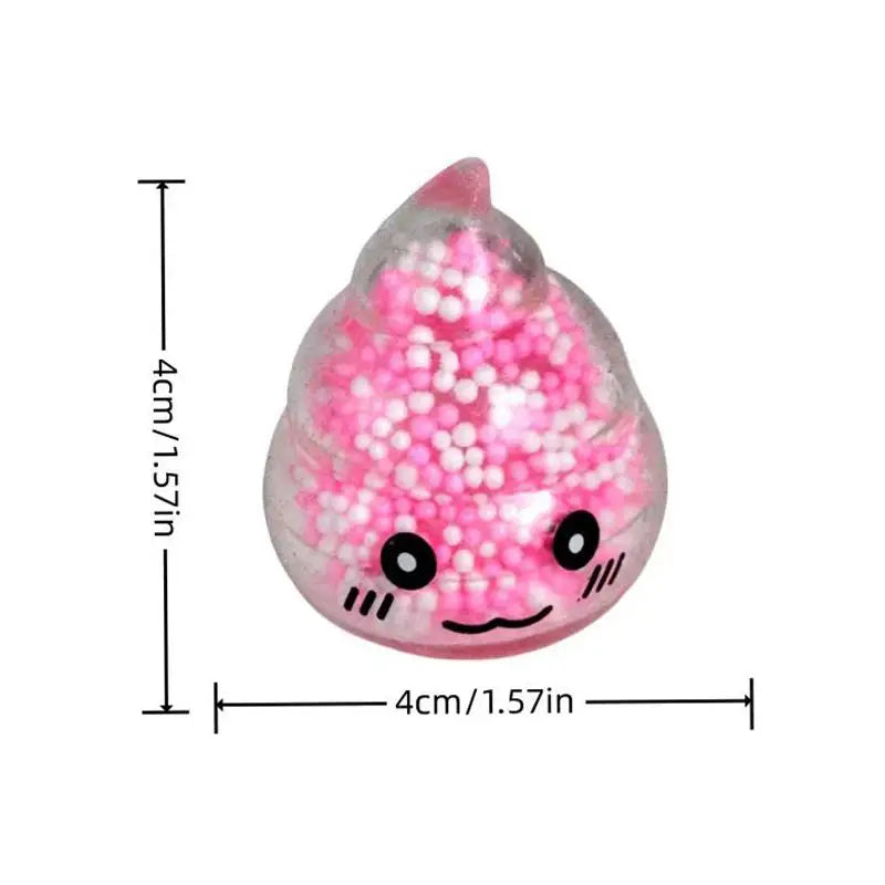 Colorful 2PCS Squishy Poop Stress Balls Funny Fidget Toys for Kids Girls Relaxation Fidgeting Aid