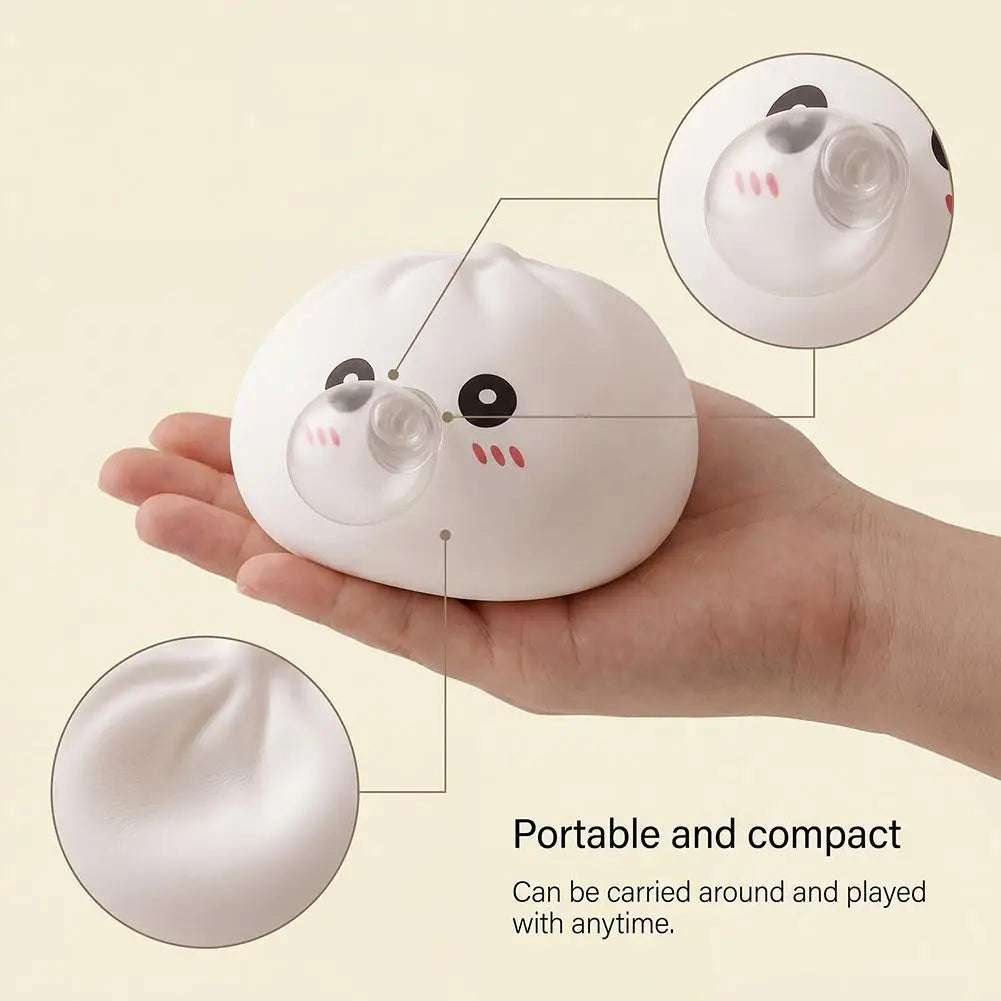 Colorful Squeeze Toy Dumpling Squishies Blow Bubbles Toy Stress Relief Sensory New Bubble-Blowing Fidget Toy for Kids Adults
