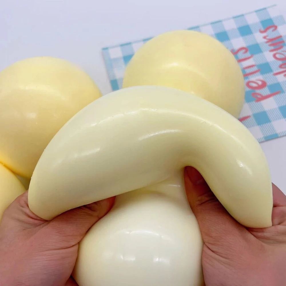 Stress Relief Squishy Ball, Soft Anti-Anxiety Sensory Fidget Toy, Durable Washable Squeeze Stress Ball for Adults Kids