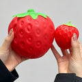 Jumbo Strawberry Fruit Squishy Toy Slow Rising Stretchable Venting Ball Squeeze Anti-Anxiety Sensory Fidget Toy for Adults Gifts