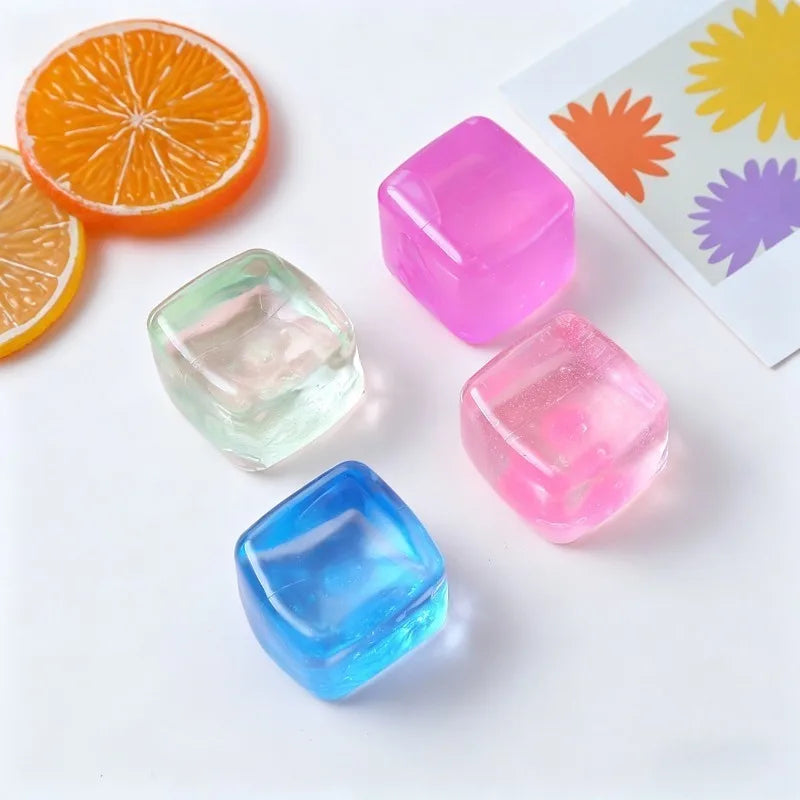 Squishy Mini Water Cube Squeeze Toy Random Blind Bag Maltose Polygon Fidget Toy Slow Rebound Anti-Anxiety Fidget Squeeze Toy