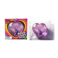 NeeDoh Heart Shaped Squeeze Toy, Glitter Filled Stress Relief Fidget Toy, Soft TPR Squishy for Kids Adults Anxiety Relief Gift