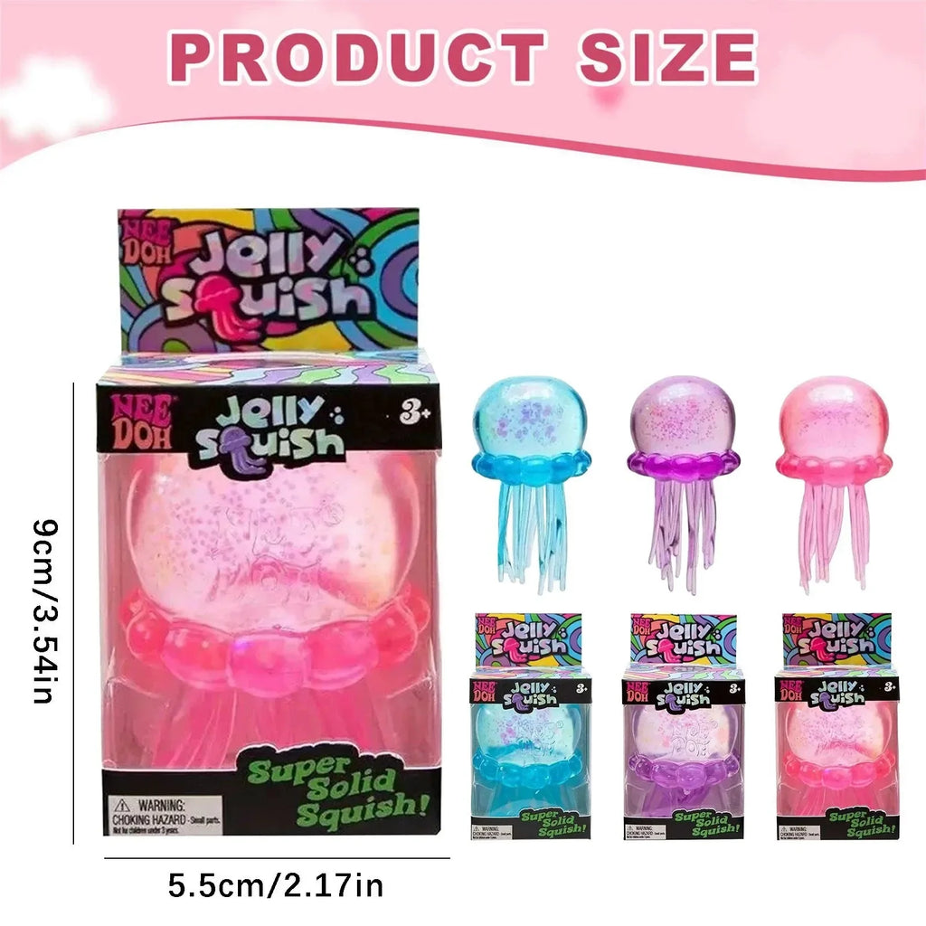 Jellyfish Squeeze Fidget Toy Product Needoh Jellyfish Stress Relief Relax Squishy Anti-Anxiety Squeeze Object For Focus