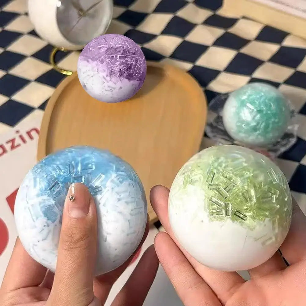 Squeeze Stress Relief Ball Toy Cream Ice Stick Handmade Ribbon Stress Ball Squishy Fidget Toy