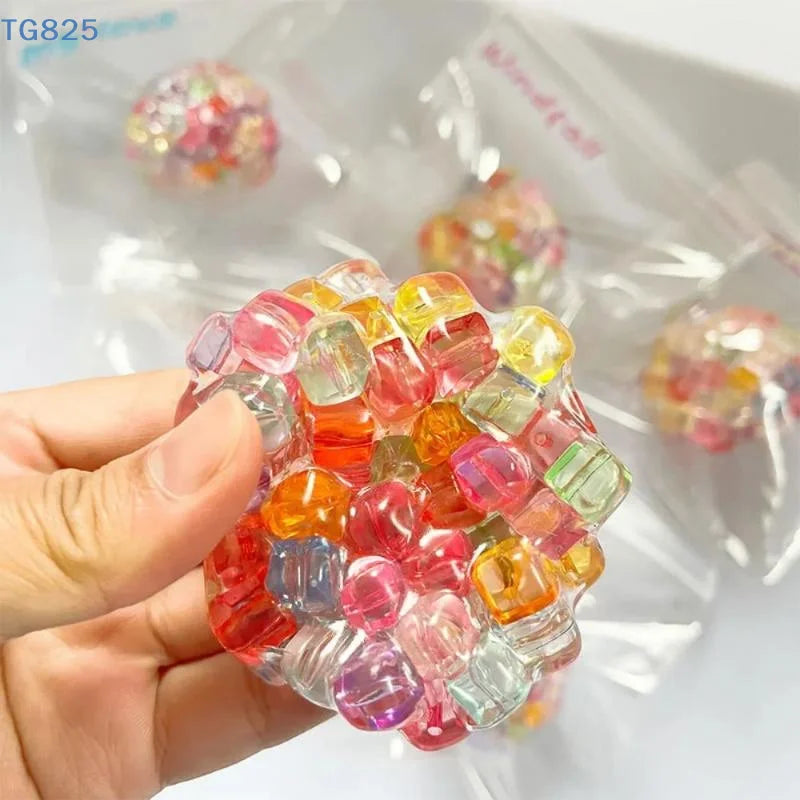 Ice Beads Balls Stress Relief Toy Super Soft Sensory Fidget Toys For Kids Adults Anxiety Relaxation Squeeze Gift