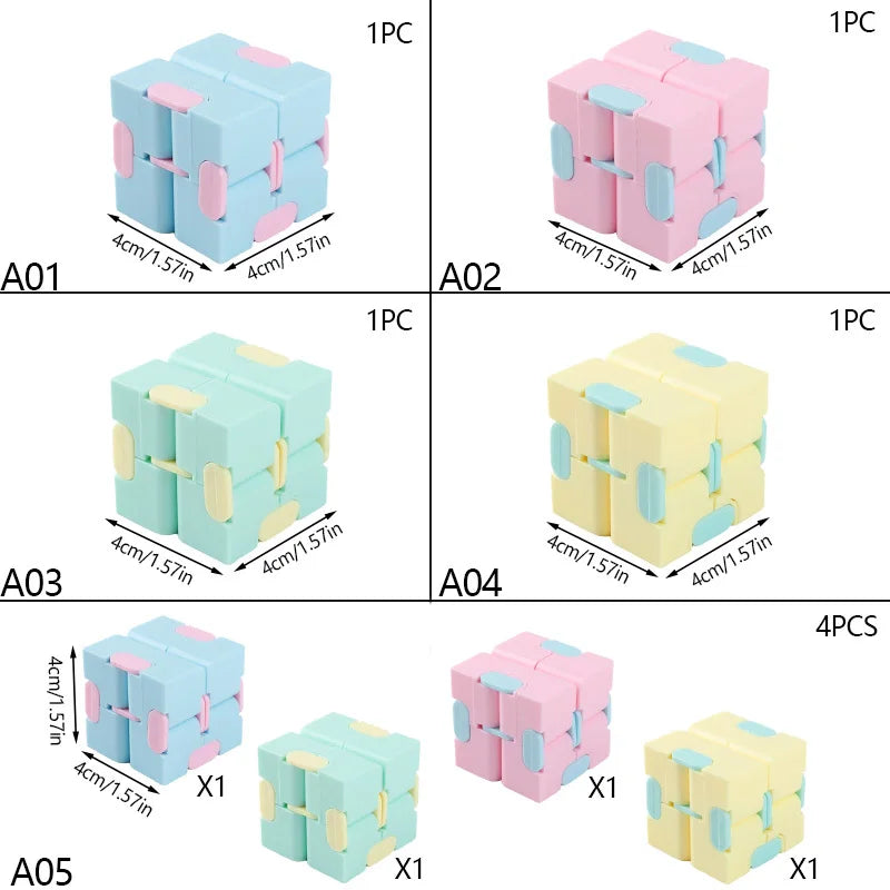 Infinity Cube Stress Relief And Anxiety Management Portable Blocks Gift Baby Shower Supplies
