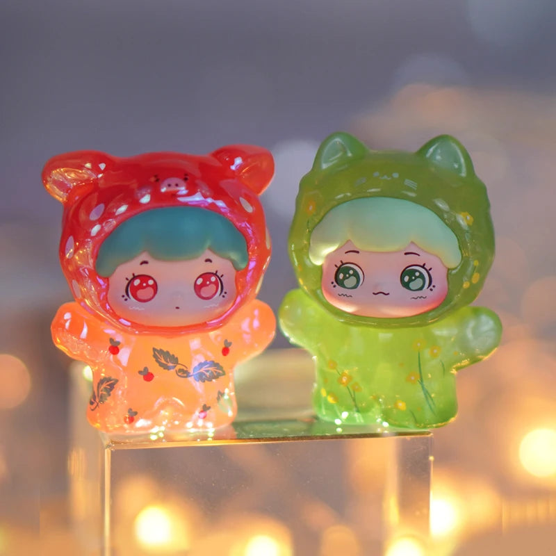 Trendy Pop Baobao Mini Blind Box Spring Travelogue Theme Cute Transparent Granules Desktop Ornament Blind Bag Toy