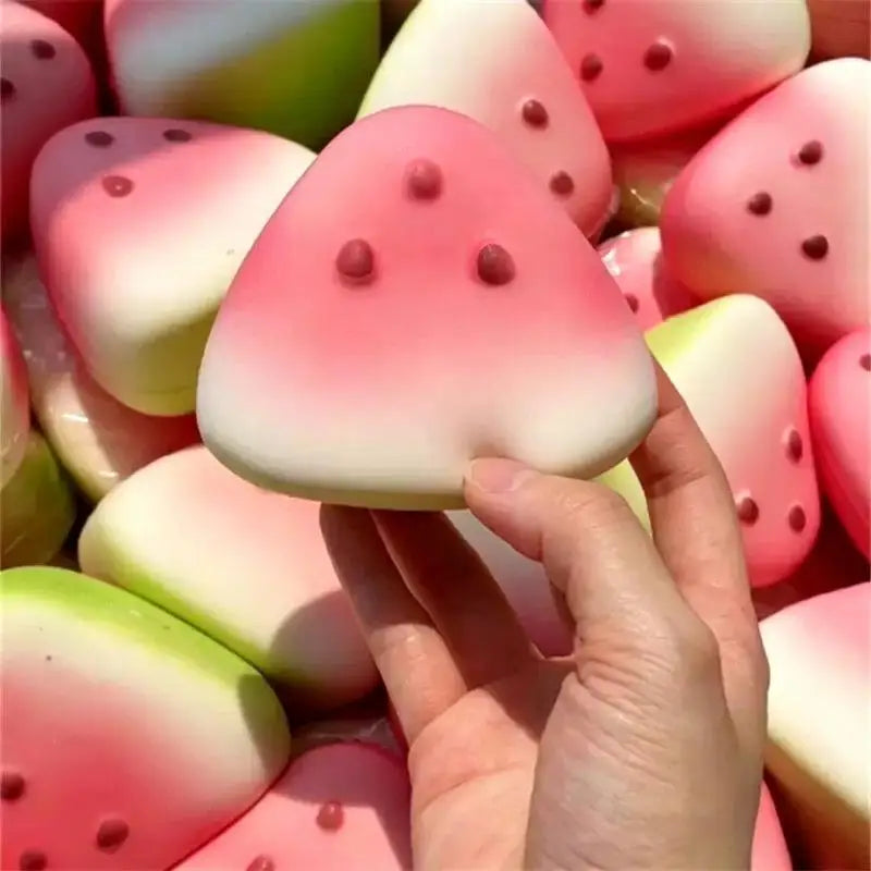 Watermelon Squishy Fidget Toy Anti-Stress Slow Rising Fruit Pinch Squeeze Stress Reliever Funny Pressure Reducer Prop