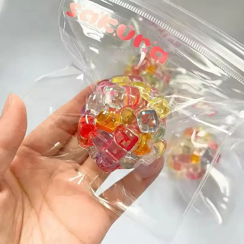 Ice Beads Balls Stress Relief Toy Super Soft Sensory Fidget Toys For Kids Adults Anxiety Relaxation Squeeze Gift
