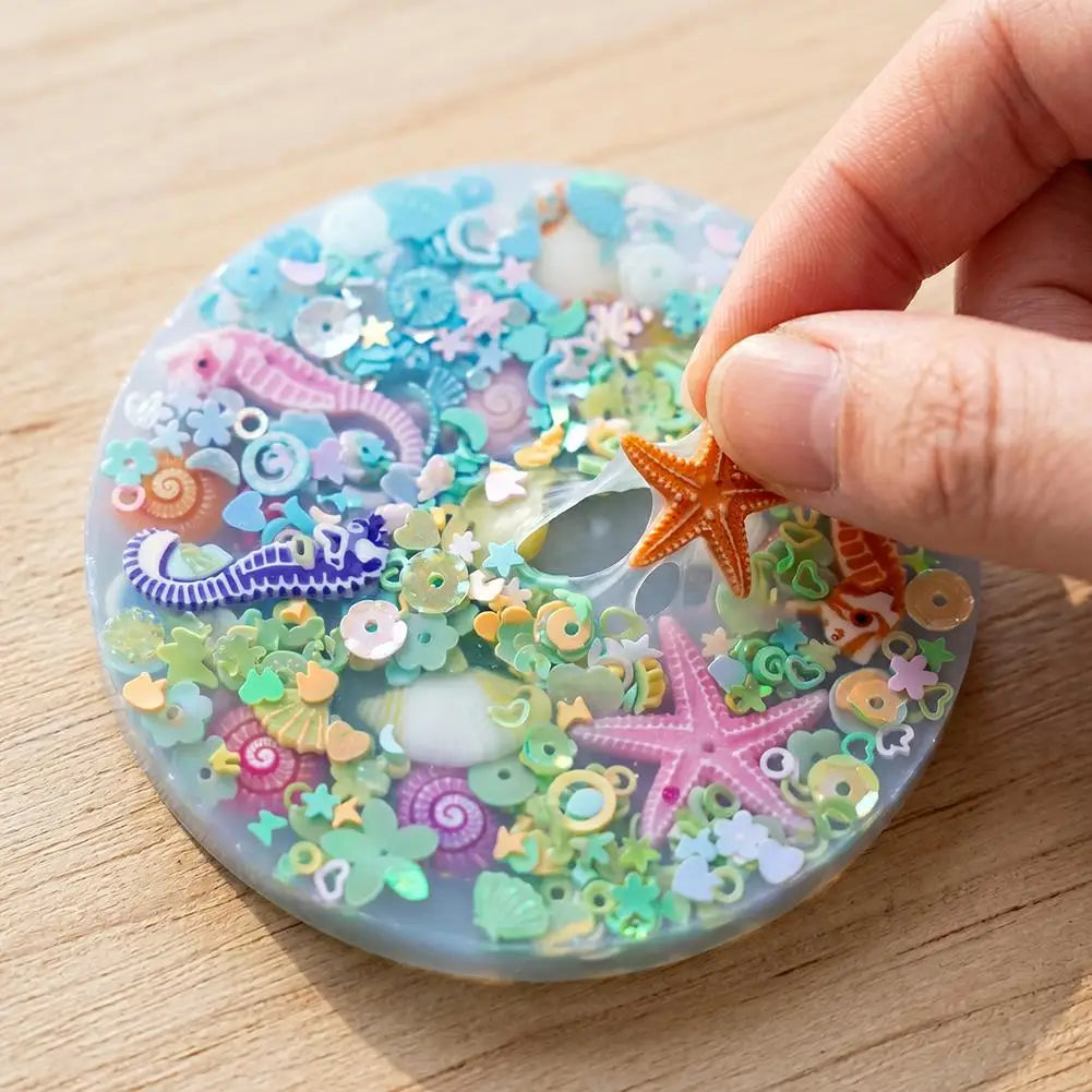 Skin Picking Fidget Toy Ocean-themed Silicone Pad Skin-Picking Sensory Fidget Toy Children Adults Stress Relief Venting Toy Gift