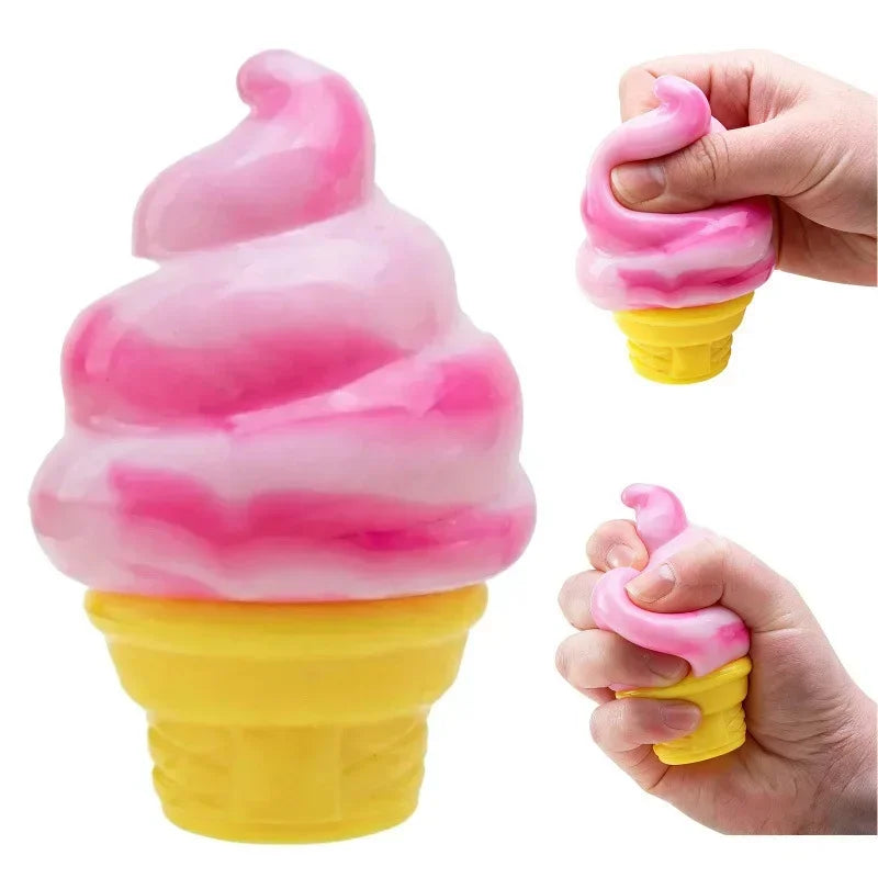 Schylling Needoh Ice Cream Cone Squishy Toy  Soft Elastic Decompression Toy Ball Stress Relief Fidget Toy for festival gifts
