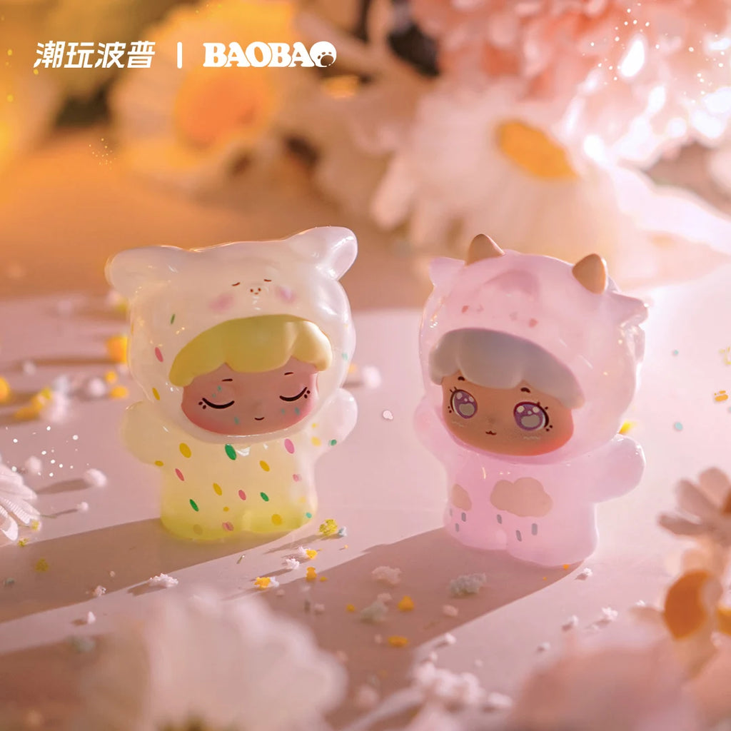 Trendy Pop Baobao Mini Blind Box Spring Travelogue Theme Cute Transparent Granules Desktop Ornament Blind Bag Toy