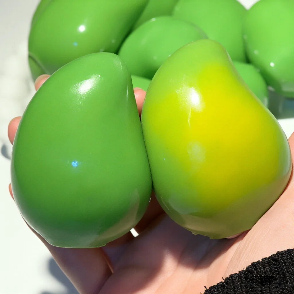 Mango Color Changing Squishy Fidget Toy, Soft ASMR Sensory Squeeze Ball, Anti-Anxiety Stress Relief Fidget Toy for Kids Adults