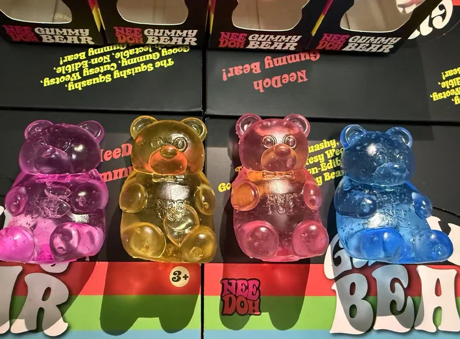 Schylling Nee doh Maltose Cute Bear Maltose Squeeze Toy Dough Colorful Sensory Toy Creative  Item Desk Decoration Stress Relief
