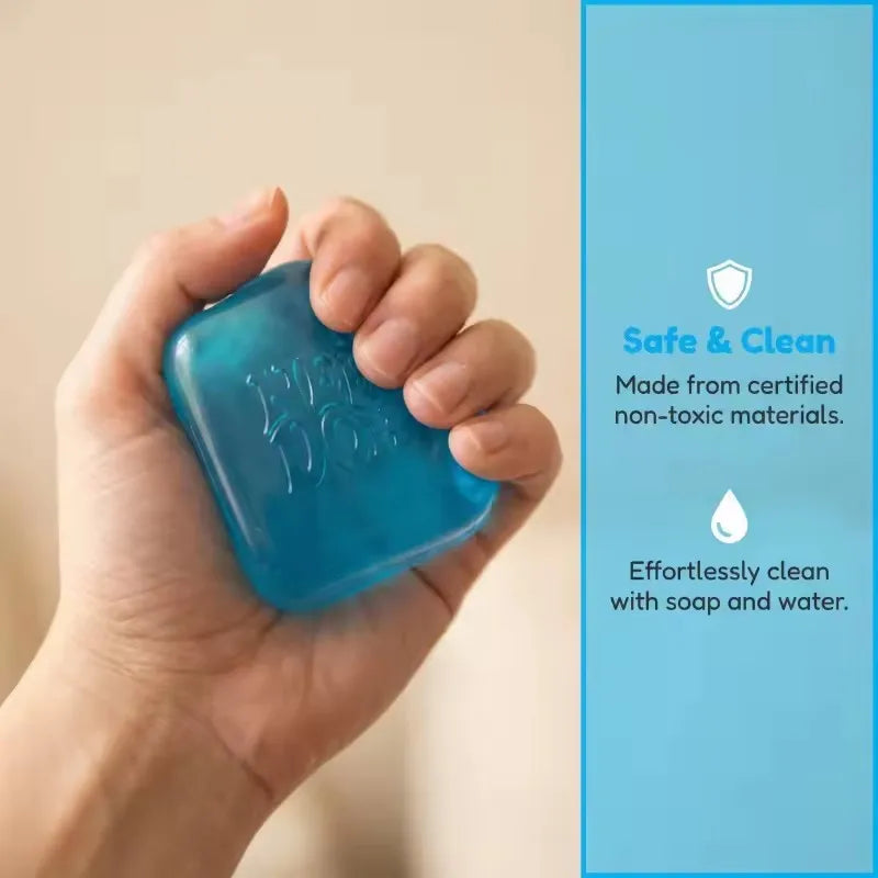 Schylling Needoh Nice Cube Sensory Fidget Stress Relief Squishy Anti-Anxiety Squeeze Object for Focus ADHD Population